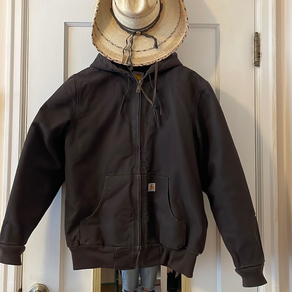 Carhartt womens M insulated jacket, dark brown